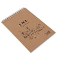 Miniatyrbillede 2 af 10: Kraftpapir Cover Håndmaling Kunstner Skitsebog Tegnebog (8K Beige)