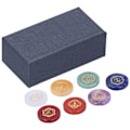 Miniatyrbilde 1 av 10: 7 Chakra MultiStone Pyramide Fargerik Stein Naturlige Edelstener Dekor Ornamenter