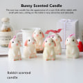 Miniatyrbilde 2 av 7: Kanin duftlys soya voks kanin duftlys søt DIY kanin lys dekorasjon ornament for soverom bad