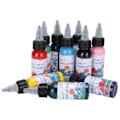 Miniatyrbilde 6 av 10: 10 flasker akrylmalingsett fargerikt for kunststudentmaling pigment plastboks 30ml