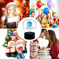 Miniatyrbillede 3 af 7: Basketball 3D LED Baggrundsplade Optisk Illusion Soveværelses Dekoration Bordlampe med Fjernbetjening 7 Farver Skift Dæmpbar Akryl Visuel Natlys Fødselsdag C