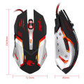 Miniatyrbild 2 av 7: Mekanisk spelmus, 7-färgad RGB-bakgrundsbelysning, ergonomisk design