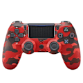 Miniatyrbild 1 av 8: Trådlös Bluetooth 4.0 Vibrerande Gamepad med Ljus för PS4 Camouflage red
