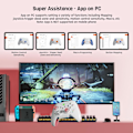 Miniatyrbillede 9 af 9: Trådløs Controller, BIGBIG WON Rainbow 2 SE, Hall Effect Trigger, 12-bit ADC, 3 Sæt Joysticks, 4-vejs & 8-vejs D-pad Controller til Switch/PC/Android/iOS Pink