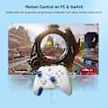 Miniatyrbillede 3 af 9: Trådløs Controller, BIGBIG WON Rainbow 2 SE, Hall Effect Trigger, 12-bit ADC, 3 Sæt Joysticks, 4-vejs & 8-vejs D-pad Controller til Switch/PC/Android/iOS Blue