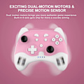 Miniatyrbillede 5 af 5: Switch Pro Controller til Nintendo Switch/Switch Lite/OLED, Trådløs Switch Controller med LED-lys og Wake-up-funktion, Ergonomisk Skridsikker