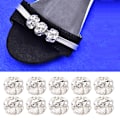 Miniatyrbild 7 av 8: 10 st Rhinestone Hål Pärla Rund Silver DIY Kläder Hängen Skor Tillbehör