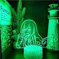 Miniatyrbild 4 av 6: Boku No Hero Academia Froppy Asui Tsuyu Animelampa LED Nattlampa My Hero Academia 3D Visuell Ljus Lampara för Julgåva