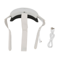 Miniatyrbilde 1 av 8: VR-hodeselestropp forlenger 3,5 til 4 timers spilletid VR-ladestropp med 6000 mAh batteripakke for Oculus Quest 2