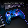 Pikkukuva 4 / 9: Nova langaton Switch Pro -ohjain Switch/Lite/OLED -konsoleille, Switch-ohjaimet Hall Effect -ohjaussauvoilla, RGB LED, 1200 mAh ladattava, Turbo, ohjelma Nova(Green)