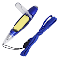 Miniatyrbillede 2 af 6: Multifunktionel kuglepen til hjemmekontoret med klæbememo + LED-lys + ophængssnor, blå