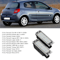 Miniatyrbild 8 av 10: 2 st 18 LED-lampor för registreringsskylt Passar Renault Clio Laguna Megane