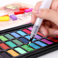 Miniatyrbillede 10 af 10: 36 farver fast vandfarve pigment tegne maling kunst maleri værktøjssæt med jernkasse