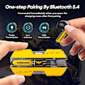 Miniatyrbilde 3 av 6: Transformers TF-T01 True Wireless Earbuds Bluetooth 5.4 Hodetelefoner Bass Stereo Øretelefoner, Bluetooth Ørepropp i Øret Støydempende Mikrofon, 60H Spilletid Bumblebee