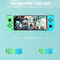 Miniatyrbild 3 av 6: Bluetooth-kontroller för iPhone, Android, direkt uppspelning, låg latens, telefonkontroller spelkontroll joystick för Galaxy S23 S22 S21 20 Ultra, iPhone 14 13 1 Green+Blue