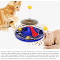 Miniatyrbild 2 av 5: Katt skivspelare trackball, väderkvarn läckande matleksak, multifun