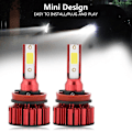 Miniatyrbilde 7 av 11: 1 Par Super Lyse Bil LED Hodelyskit Hodelyspærer 6000K 50W H8