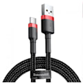 Miniatyrbild 1 av 5: typ-c-kabel USB Micro 3A laddnings-datakabel, röd, 1 meter Bl