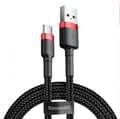 Miniatyrbilde 1 av 5: Type-C kabel USB Micro 3A lade-datakabel, rød, 1 meter Bl