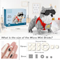 Miniatyrbillede 2 af 6: Animal Bully Pitbull Mikro Mini Byggeklodser Sæt, Mini Hund Mikro Klodser Byggelegetøj til Drenge Piger, Festgaver til Børn, Julegave Fødselsdagsgave