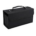 Miniatyrbillede 1 af 4: 80 Slots Multi Layer Høj Kapacitet Bære Markører Etui Opbevaring Penneholder Bærbar Taske Sort