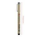 Miniatyrbillede 5 af 9: Tegne Sketch Pigment Line Art Maker Pen Blæk Pensel Tip Craft Pen (1.0mm)