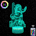 Miniatyrbild 1 av 7: Jinx Arcane nattlampor för flickors sovrum, 3D Illusion Night