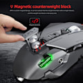 Miniatyrbild 3 av 4: Gamingmus med sladd, 5600 DPI justerbar, ergonomisk spel-US