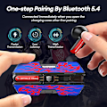 Miniatyrbilde 3 av 6: Transformers TF-T01 True Wireless Earbuds Bluetooth 5.4 Hodetelefoner Bass Stereo Øretelefoner, Bluetooth Ørepropp i Øret Støydempende Mikrofon, 60H Spilletid Optimus Prime