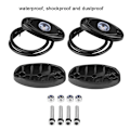Miniatyrbilde 9 av 11: 2 par 12-24V Rock Light Flood Beam LED Under Body Trail Rig Lys for SUV Båt Hvit Lys