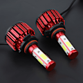 Miniatyrbillede 4 af 10: 1 Par X6-COB Bil LED Forlygte H4 H7 H11 H13 5202 9004 9005 9006 9007 9012 Hovedlampe (9012)