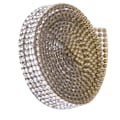 Miniatyrbild 8 av 8: 5 rader 1m strass trim band varmfix kristallkedja trim kläder tillbehör dekoration (silver)