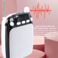 Miniatyrbild 8 av 10: Röstförstärkare Bärbar Uppladdningsbar Bluetooth Röstförstärkare med Trådlös Mikrofon Headset för Lärare Guide Black