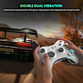 Miniatyrbild 5 av 5: Trådlös handkontroll för Xbox 360, 2,4 GHz förbättrad vibration White