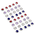 Miniatyrbild 3 av 10: 40 st sy på strass 4 färger hög hårdhet DIY klo strass strass utsmyckningar för smycken väskor skor