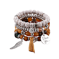 Miniatyrbild 1 av 2: 1PCS Bohemian Stackable Bead Bracelets, Multilayered Stretch