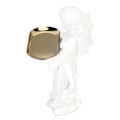 Miniatyrbillede 2 af 10: Baby Angel Statue Bakke Design 11,8in Håndskåret Rige Detaljer Resin Cherub Figur til Soveværelse Kontor Cafe