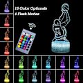 Miniatyrbillede 2 af 7: LED Basketball Natlampe, 3D Illusion Lampe Basketball Gavelys
