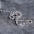 Miniatyrbild 10 av 10: 1 rulle kristallkedja för gör-det-själv-halsband, bröllopsdekoration, accessoarer (ss6 silver)