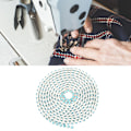 Miniatyrbilde 5 av 10: 2,8 mm DIY diamantnett wrap rull blank krystall rhinestones bånddekorasjon (sjøblå)