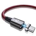 Magnetisk USB C-kabel 100W (20V/5A MAX), USB-C till USB-C-kabel,