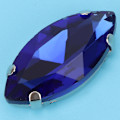 Miniatyrbilde 4 av 6: 10 stk Hesteøye Sy Rhinestones Glass Crystal Claw DIY Klær Tilbehør (Blå)