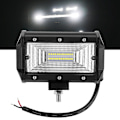 Miniatyrbillede 7 af 11: 240W 2-Rækkers 5 tommer Aluminium Bil LED Arbejdslys Bar Auto Kørsel Lampe Sort