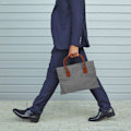 Miniatyrbild 5 av 10: 14/15,4 tum bärbar datorfodral Business Slim Notebook Hand Bag Carry CaseLight Grå 14 tum