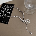 Miniatyrbild 5 av 9: Silver Coin Pendant  Chain Necklace - Äkta och elegant minnessak smycken för kvinnor