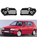 Miniatyrbild 7 av 7: Framlampor för dimljus, grill & ljusskyddssats för VW Golf 3 Jetta 3 1992-1997