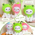 Pikkukuva 6 / 8: Söpö Sammakko Kissa Pehmolelu 10\" Kawaii Kissavauva Täytetty Eläin, Kissa Sammakko Plushie Tyyny Lahja Lapsille Frog Cat