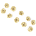 Miniatyrbilde 3 av 8: 10 stk DIY Polyesterbånd Gull Rose Blomsterknopp Bryllupsdekorasjon Tilbehør