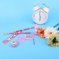 Miniatyrbillede 8 af 9: Kombination af søde tegneserie-artikler til skoleartikler (Pink)
