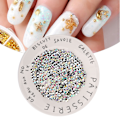 Miniatyrbild 6 av 8: 1000 st 8 mm strass silverpläterad botten akryldiamant för bröllop DIY nagelskönhetsdekoration AB färgglad